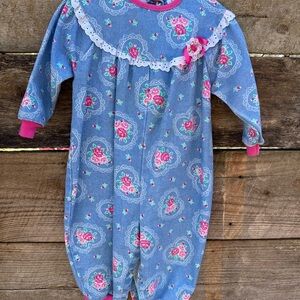 Vintage Healthtex denim floral romper